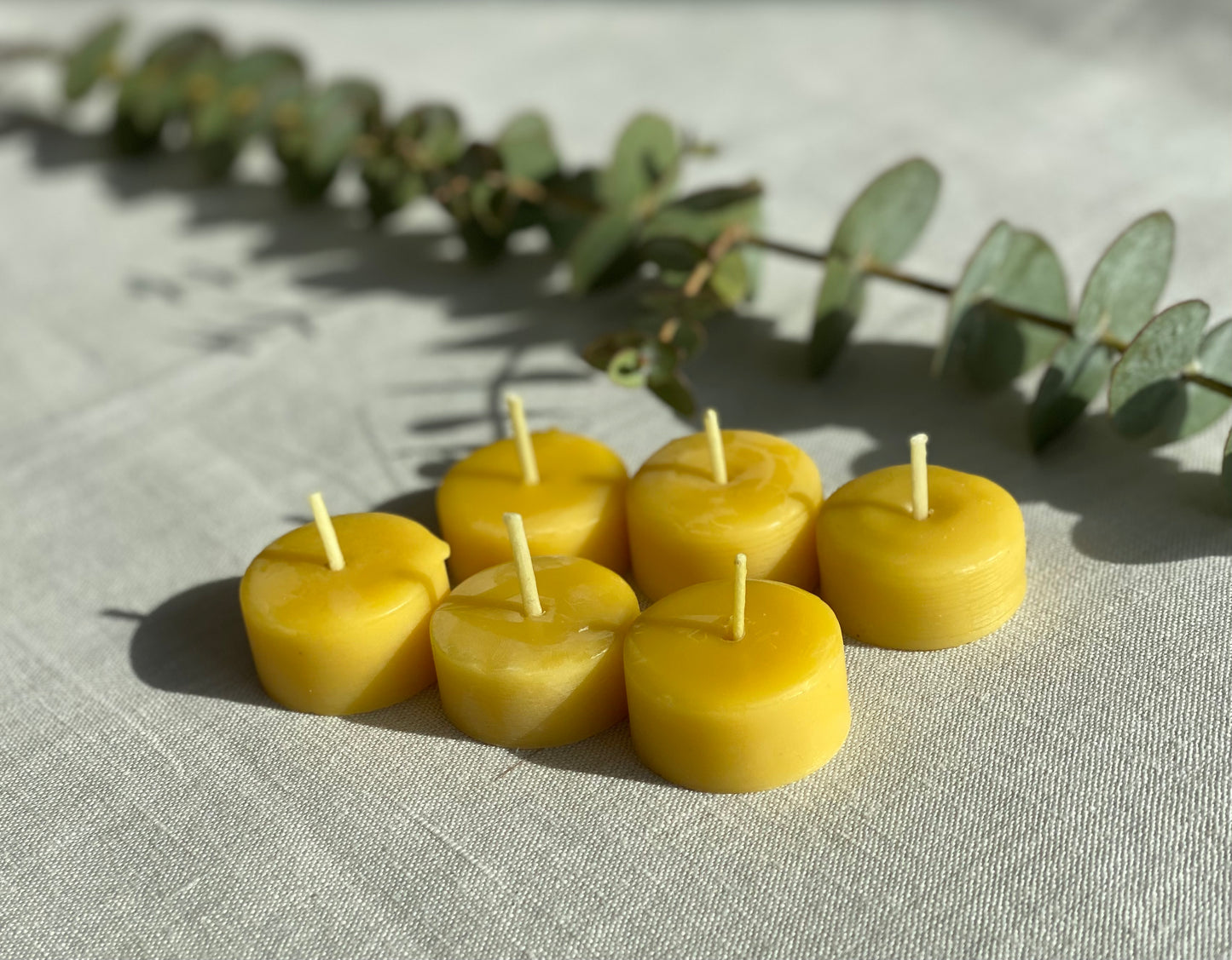 Pure beeswax refillable tealights, Sustainable candles, Zero waste refills, Candles made from 100% pure beeswax sourced from small-scale London beekeepers