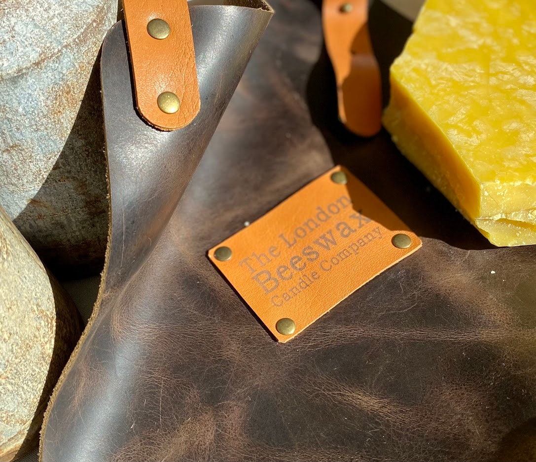 Pure beeswax zero-waste large tealight candle, Natural 'garlic' shaped tealight, Sustainable candles, Zero waste refills, Candles made from 100% beeswax sourced from small-scale London beekeepers, Beautiful organic, natural votive candles