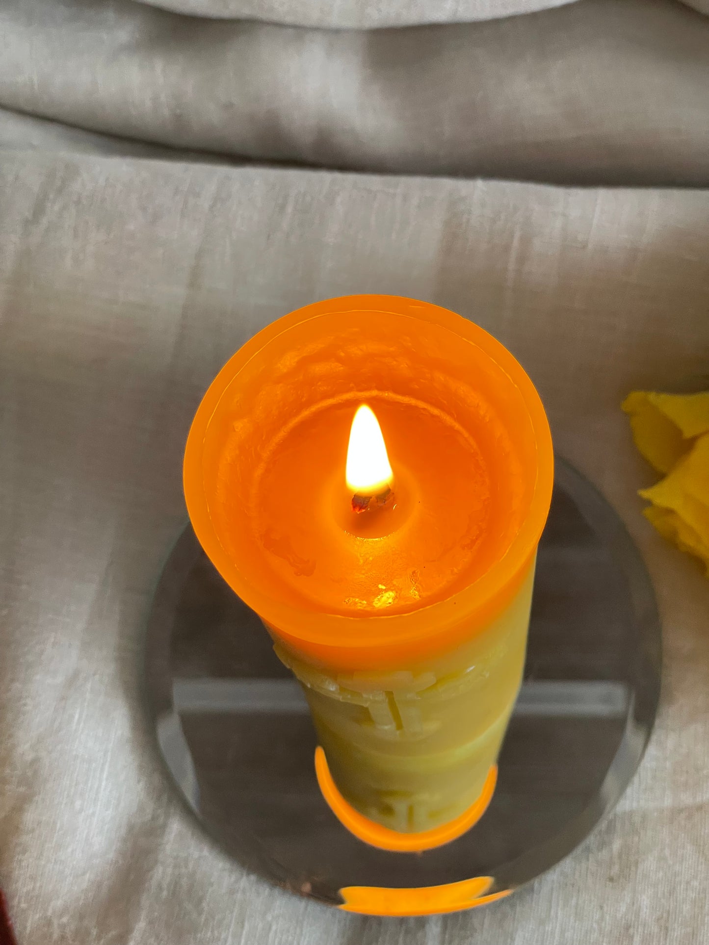 Large Orthodox Church Pure Beeswax pillar candle, Religious candle, Memorial candle, Meditation candle, First Communion gift, Religious act, Ritual, Prayer, Candles made from 100% pure beeswax sourced from small-scale London beekeepers