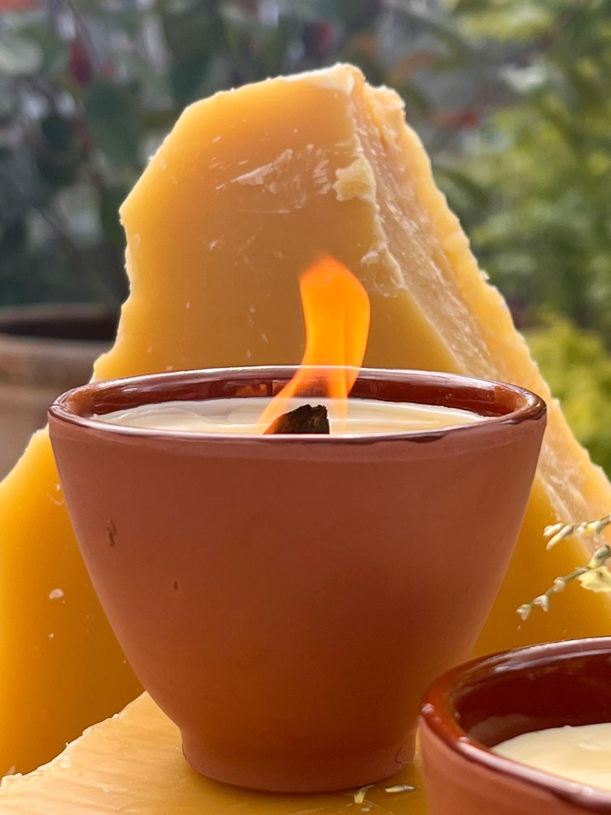 NEW! The London Beeswax Citronella Garden Terracotta Candle, Organic essential oils scented candle, Eco-friendly garden candle, Hand poured, Outdoor patio candle, Wedding garden reception