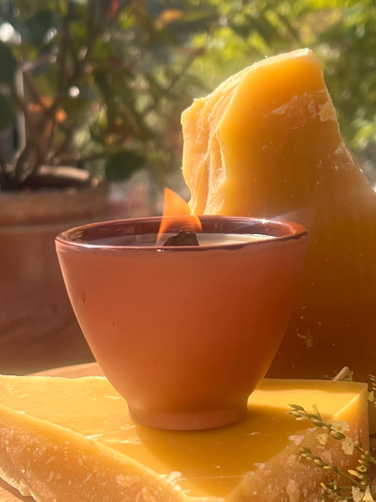 NEW! The London Beeswax Citronella Garden Terracotta Candle, Organic essential oils scented candle, Eco-friendly garden candle, Hand poured, Outdoor patio candle, Wedding garden reception