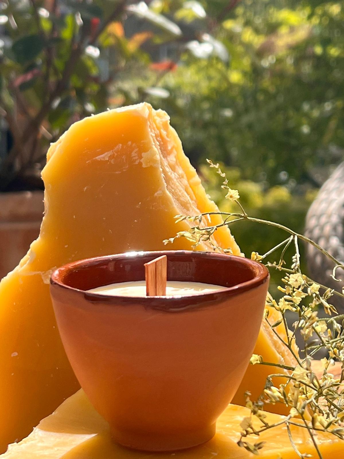 NEW! The London Beeswax Citronella Garden Terracotta Candle, Organic essential oils scented candle, Eco-friendly garden candle, Hand poured, Outdoor patio candle, Wedding garden reception