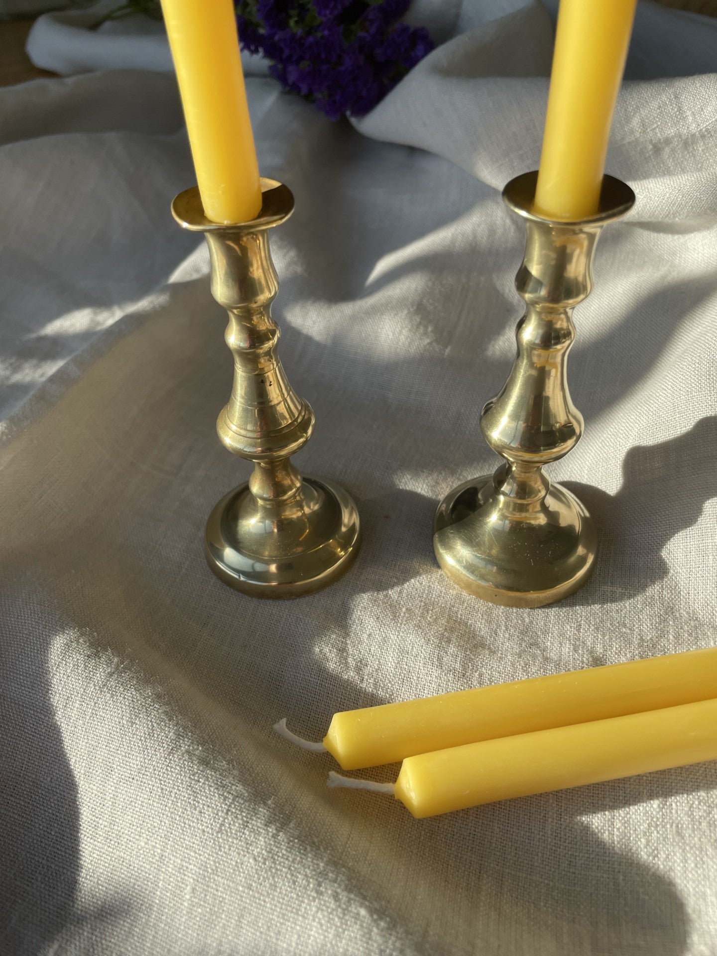 Thin Beeswax Dinner Candles Thin Beeswax Dinner Candles